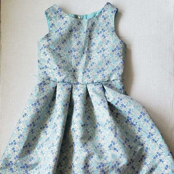 Trixxi Girl Girls 12 Dress Formal Jacquard Floral - Picture 1 of 4
